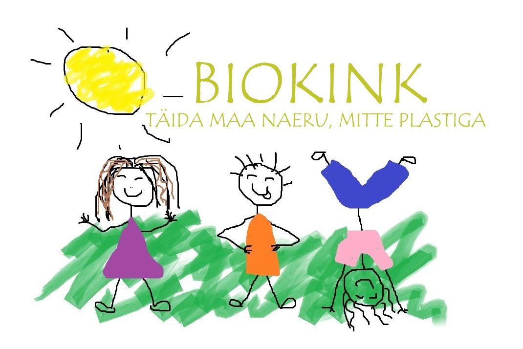 BIOKINK TÄIDA MAA NAERU, MITTE PLASTIGA mark