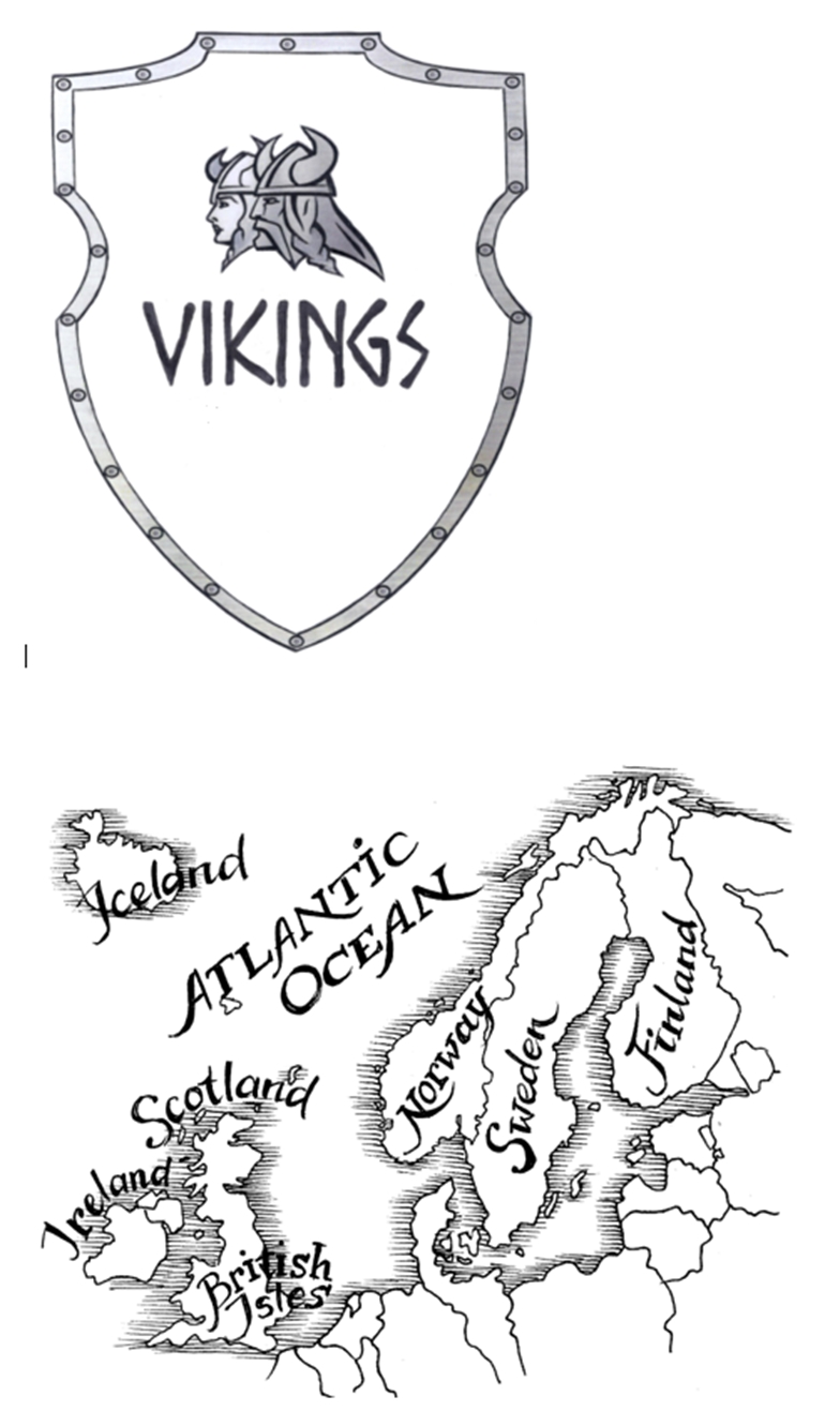 VIKINGS ICELAND ATLANTIC OCEAN SCOTLAND IRELAND BRITISH ISLES NORWAY SWEDEN FINLAND mark