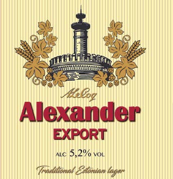 ALeCoq Alexander Export Traditional Estonian lager ALC 5,2% VOL mark