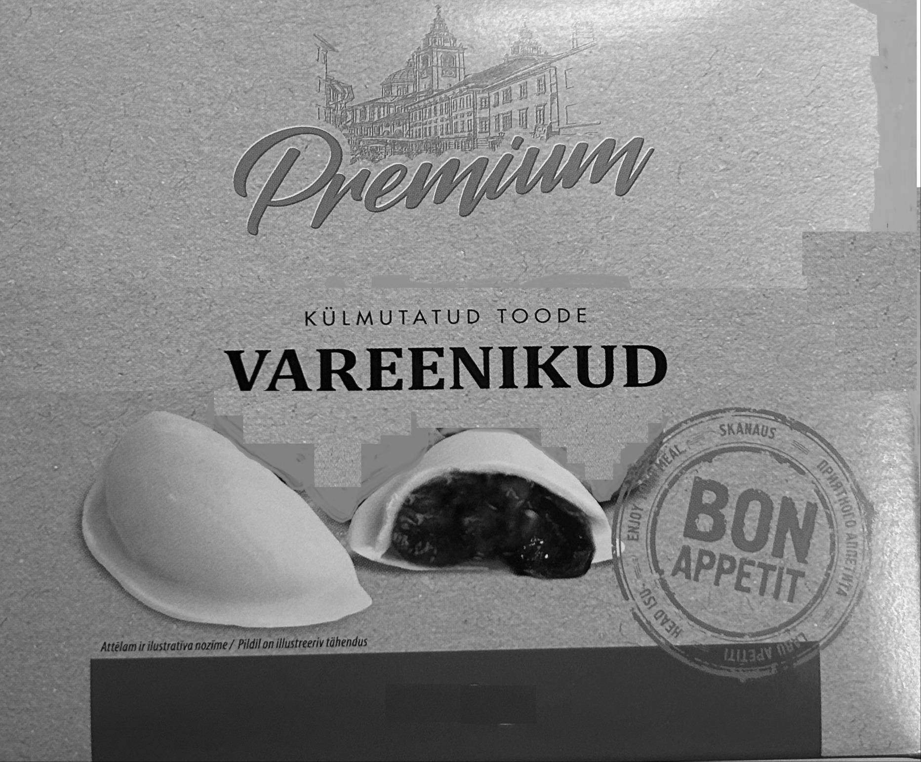 Premium VAREENIKUD KÜLMUTATUD TOODE BON APPETIT mark