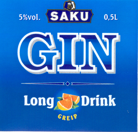 Saku GIN Long Drink GREIP mark
