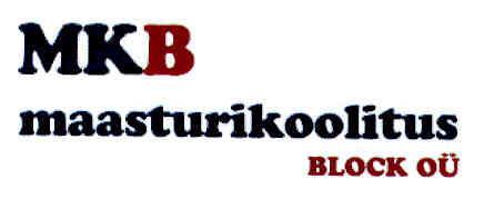 MKB maasturikoolitus BLOCK OÜ mark