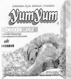 YumYum CHICKEN FLAVOUR mark