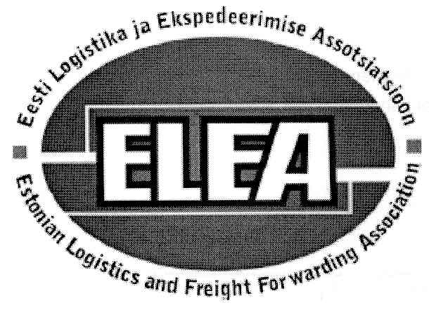 ELEA Eesti Logistika ja Ekspedeerimise Assotsiatsioon Estonian Logistics and Freight Forwarding Association mark