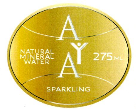 AYA NATURAL MINERAL WATER SPARKLING 275ML mark