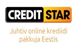 CREDIT STAR Juhtiv online krediidi pakkuja Eestis mark