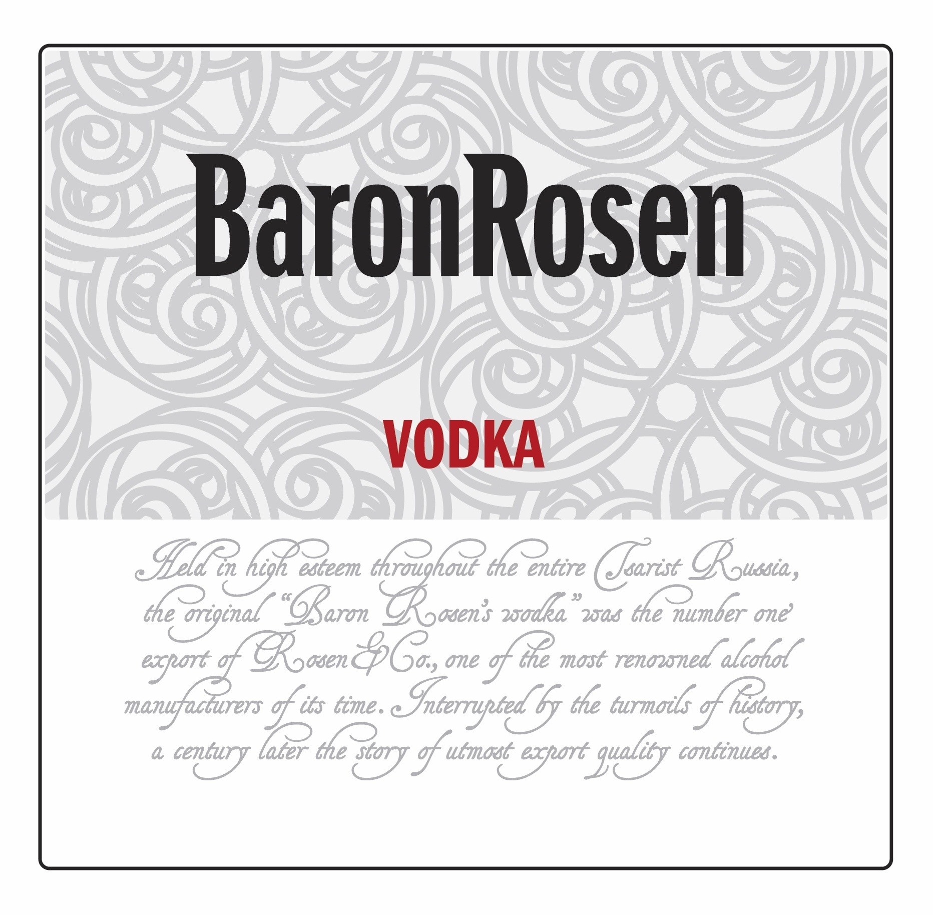 BaronRosen VODKA mark