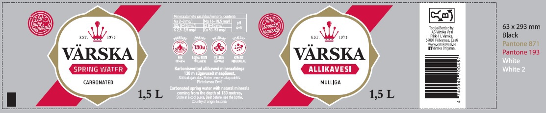 Värska Spring Water mark