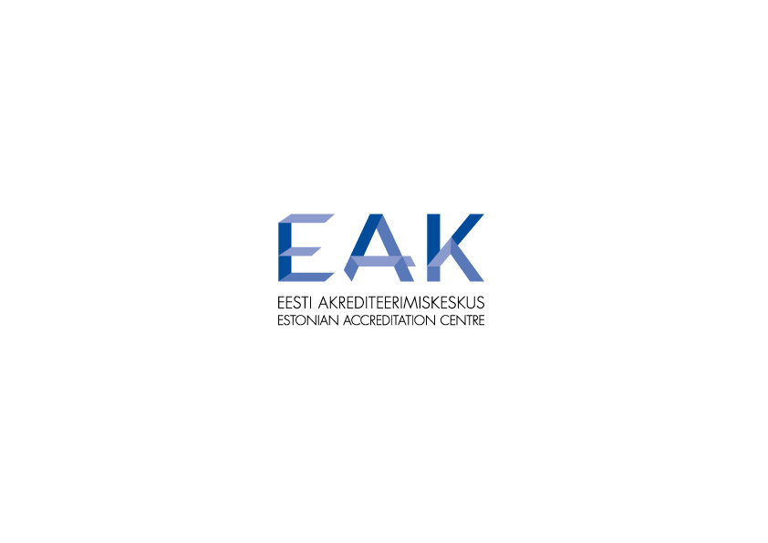 EAK EESTI AKREDITEERIMISKESKUS ESTONIAN ACCREDITATION CENTRE mark