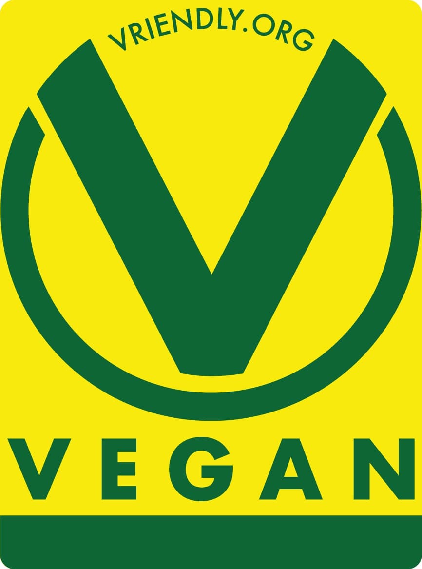 VRIENDLY.ORG V VEGAN mark
