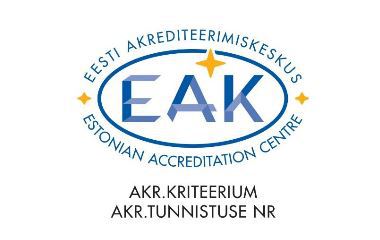 EAK EESTI AKREDITEERIMISKESKUS ESTONIAN ACCREDITATION CENTRE mark