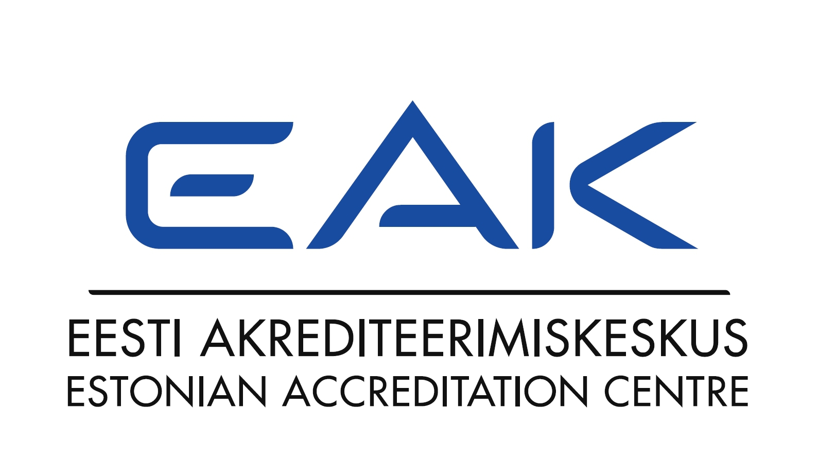 EAK EESTI AKREDITEERIMISKESKUS ESTONIAN ACCREDITATION CENTRE mark
