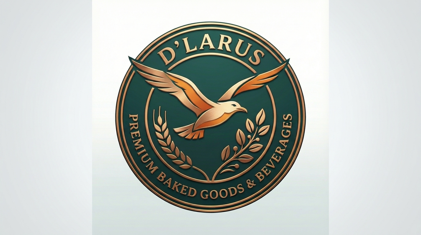D'LARUS PREMIUM BAKED GOODS & BEVERAGES mark